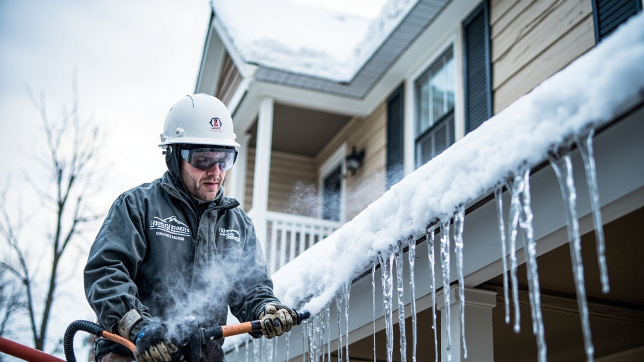 How Professional Ice Dam Steaming Stops the Damage